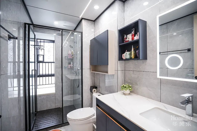 129㎡四居，實用性拉滿的輕奢風設計，讓生活簡單且不失檔次